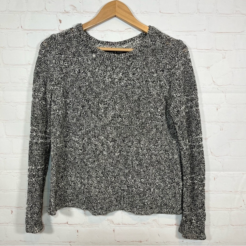 Rag & Bone Sweater Womens Size XS Gray Oversized Open Knit Pullover